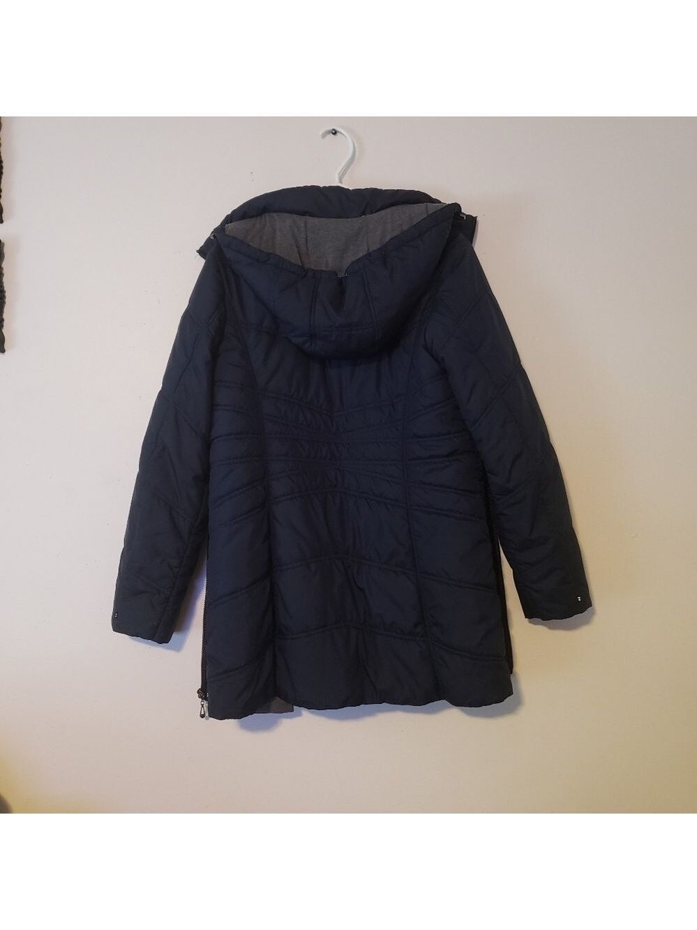 Novelti long hooded coat - Picture 6 of 10